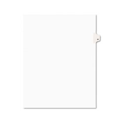 Avery Preprinted Legal Exhibit Side Tab Index Dividers, Avery Style, 10-Tab, 81, 11 x 8.5, White, 25/Pack