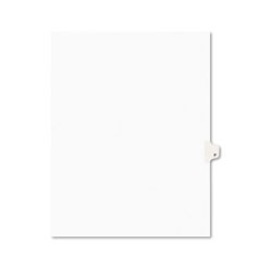 Avery Preprinted Legal Exhibit Side Tab Index Dividers, Avery Style, 26-Tab, P, 11 x 8.5, White, 25/Pack