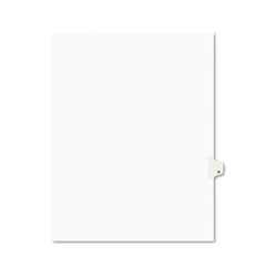 Avery Preprinted Legal Exhibit Side Tab Index Dividers, Avery Style, 26-Tab, R, 11 x 8.5, White, 25/Pack