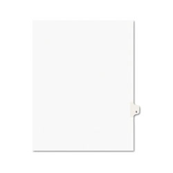 Avery Preprinted Legal Exhibit Side Tab Index Dividers, Avery Style, 26-Tab, S, 11 x 8.5, White, 25/Pack