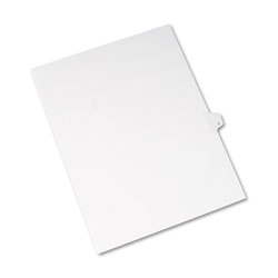 Avery Preprinted Legal Exhibit Side Tab Index Dividers, Allstate Style, 26-Tab, P, 11 x 8.5, White, 25/Pack