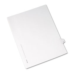 Avery Preprinted Legal Exhibit Side Tab Index Dividers, Allstate Style, 10-Tab, 6, 11 x 8.5, White, 25/Pack