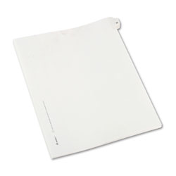 Avery Preprinted Legal Exhibit Side Tab Index Dividers, Allstate Style, 10-Tab, 25, 11 x 8.5, White, 25/Pack