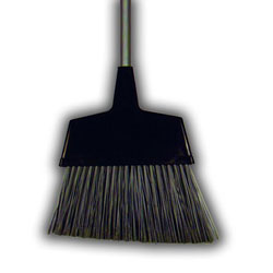 Scrubble Warehouse Broom, 12 in Wood Handle, Synthetic Bristles
