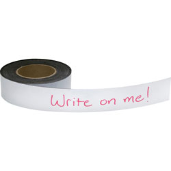 Baumgarten's Magnetic Label Tape, 2 in x 50' Roll, White