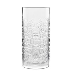 Bauscher Hepp Luigi Bormioli Mixology 16.25 oz Textures Hi-Ball Drinking Glasses