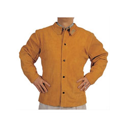 Best Welds Split Cowhide Leather Welding Jacket, X-Large, Golden Brown