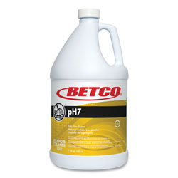 Betco pH7 Floor Cleaner, Lemon Scent, 1 gal Bottle