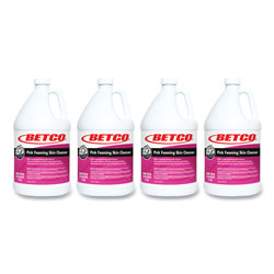 Betco Pink Foaming Skin Cleanser, Fresh, 1 gal Bottle, 4/Carton