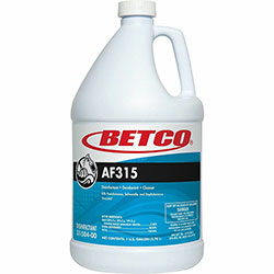 Betco AF315 Disinfectant Cleaner, Citrus Floral Scent, 1 gal Bottle, 4/Carton
