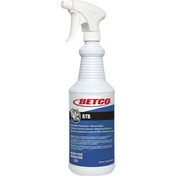 Betco BTB Instant Mildew Stain Remover, Spray, 32 fl oz (1 quart), Apple Scent, Amber