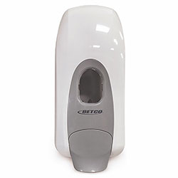 Betco Clario Manual Skin Care Foam Dispenser - Manual - 1.06 quart Capacity - Hygienic, Refillable, Site Window, Durable - White - 12 / Carton