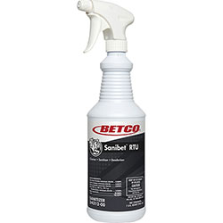 Betco Sanibet RTU Cleaner - Ready-To-Use Spray - 32 fl oz (1 quart) - 12 / Carton - Yellow