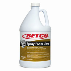 Betco Spray Foam Ultra Degreaser - Concentrate Foam Spray, Liquid - 128 fl oz (4 quart) - 4 / Case - Amber