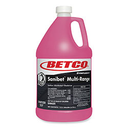 Betco Symplicity Sanibet Multi-Range Sanitizer Disinfectant Deodorizer, 1 gal Bottle, 4/Carton