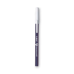 Bic PrevaGuard Ballpoint Pen, Stick, Medium 1 mm, Blue Ink/Blue Barrel, Dozen