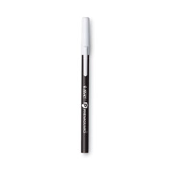 Bic PrevaGuard Ballpoint Pen, Stick, Medium 1 mm, Black Ink/Black Barrel, 8/Pack