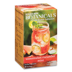 Bigelow Tea Company Botanicals Watermelon Cucumber Mint Cold Water Herbal Infusion, 0.7 oz Tea Bag, 18/Box