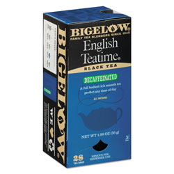 Bigelow Tea Company Single Flavor Tea Decaf, English Teatime, 28/Box