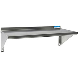 BK Resources Stainless Steel Economy Overshelf, 32w x 12d x 8h, Stainless Steel, Silver, 2/Pallet