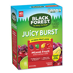 Black Forest Juicy Burst Fruit Flavored Snack, Mixed Fruit, 32 oz, 40/Box