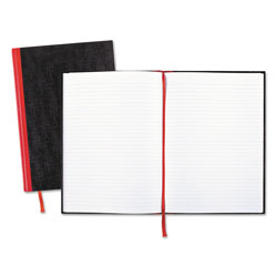 Black N' Red Casebound Notebooks, Wide/Legal Rule, Black Cover, 11.75 x 8.25, 96 Sheets
