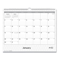 Blue Sky Enterprise Wall Calendar, Enterprise Geometric Artwork, 15 x 12, White/Gray Sheets, 12-Month (Jan to Dec): 2024