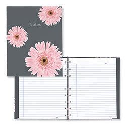 Blueline NotePro Notebook, 1-Subject, Medium/College Rule, Pink/Gray Cover, (75) 9.25 x 7.25 Sheets