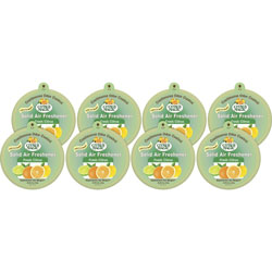Beaumont Solid Air Freshener, Solid, 8 fl oz (0.3 quart), Fresh Citrus, 6 Week, 12/Carton, Odor Neutralizer
