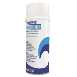 Boardwalk Chewing Gum and Candle Wax Remover, 6.5 oz Aerosol Spray, 12/Carton