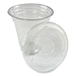 Boardwalk Clear Plastic Cold Cups, Squat, 12 oz, PET, 1,000/Carton