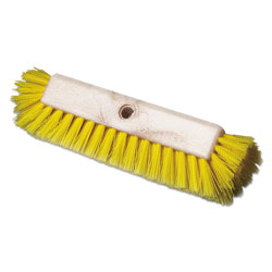 Boardwalk Dual-Surface Scrub Brush, Plastic Fill, 10 in Long, Yellow