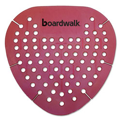 Boardwalk Gem Urinal Screen, Lasts 30 Days, Red, Spiced Apple Fragrance, 12/Box