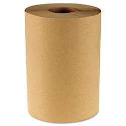 Boardwalk Hardwound Paper Towels, 8 in x 350ft, 1-Ply Natural, 12 Rolls/Carton