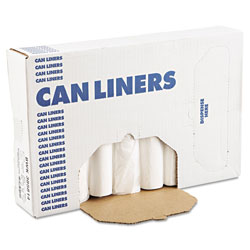 Boardwalk High-Density Can Liners, 60 gal, 11 microns, 38 in x 58 in, Natural, 200/Carton