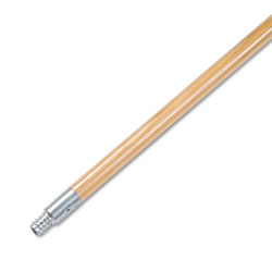 Boardwalk Metal Tip Threaded Hardwood Broom Handle, 15/16 in Dia x 60 in Long