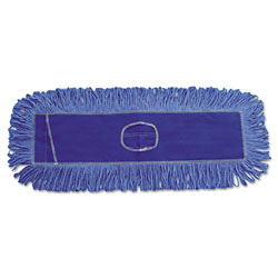 Boardwalk Mop Head, Dust, Looped-End, Cotton/Synthetic Fibers, 18 x 5, Blue