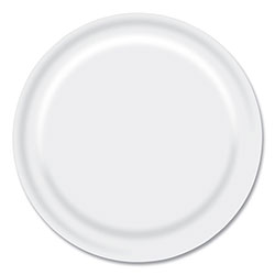 Boardwalk Paper Dinnerware, 9 in Diameter, White, 1,000/Carton