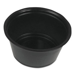  (125 Pack) 1-Ounce Plastic Portion Cups with Lids