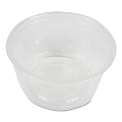 Plastic Portion Cups - 1 oz Squat PP Portion Cups - Clear - 2,500 ct, Coffee Shop Supplies, Carry Out Containers