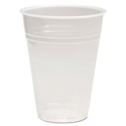 Boardwalk Translucent Plastic Cold Cups, 10 oz, Polypropylene, 10 Cups/Sleeve, 100 Sleeves/Carton