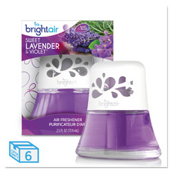 Bright Air Scented Oil Air Freshener Sweet Lavender and Violet, 2.5 oz, 6/Carton