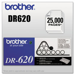 Brother DR620 Drum Unit, 25000 Page-Yield, Black