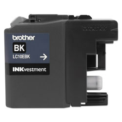 Brother LC10EBK INKvestment Super High-Yield Ink, 2400 Page-Yield, Black