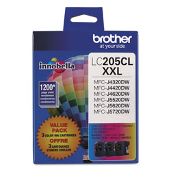Brother LC2053PKS Innobella Super High-Yield Ink, 1200 Page-Yield, Cyan/Magenta/Yellow