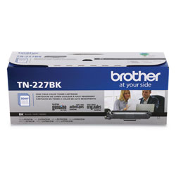Brother TN227BK High-Yield Toner, 3000 Page-Yield, Black (BRTTN227BK)
