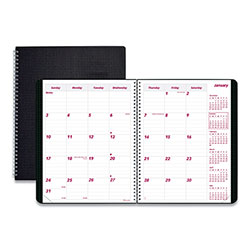 Brownline DuraFlex 14-Month Planner, 8.88 x 7.13, Black Cover, 14-Month (Dec to Jan): 2023 to 2025