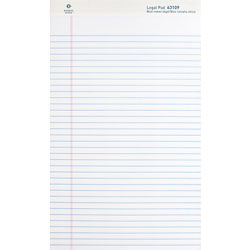 Business Source Pad, Micro-Perforated, Legal Rld, 50 Sh, 8-1/2" x 14" 12/DZ, White