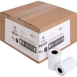 Business Source Thermal Roll, 2-1/4 in x 55', 50RL/CT, White