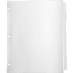 Business Source 8-Tab Indexed Sheet Dividers, White
